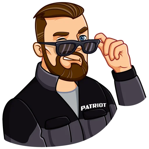 😎 Стикер «PATRIOT» для Telegram