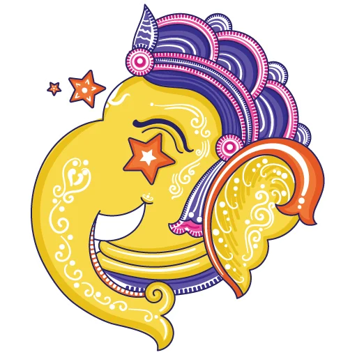 🤩 Стикер «Funky Pattachitra Ganesha» для Telegram