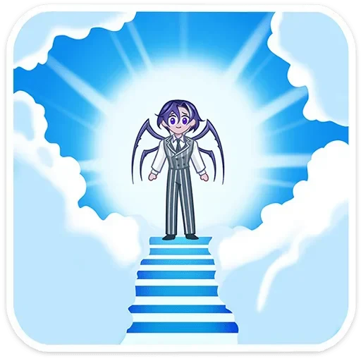 🕷️ Стикер «Паучье свидание» для Telegram