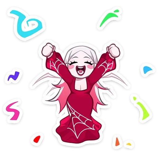 🕷️ Стикер «Паучье свидание» для Telegram