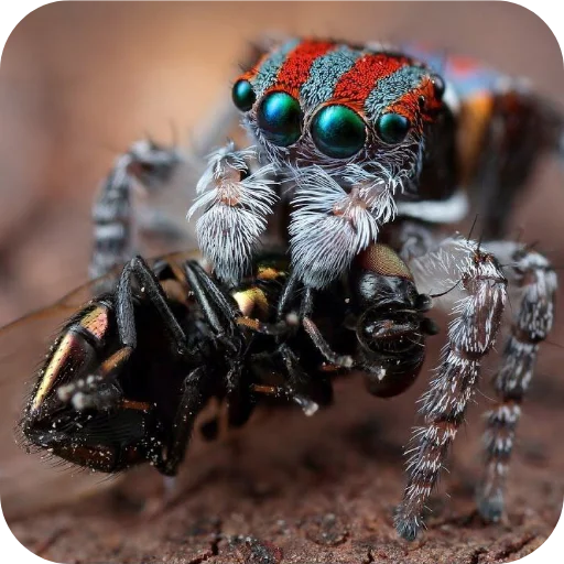 🐞 Стикер «Паучки-Попрыгунчики» для Telegram