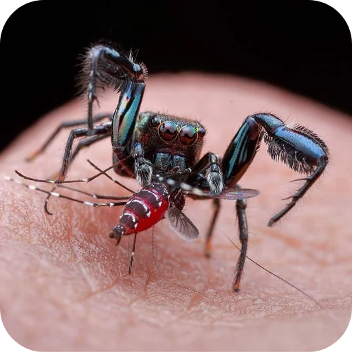 🐞 Стикер «Паучки-Попрыгунчики» для Telegram