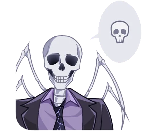 💀 Стикер «Паук (спойлер)» для Telegram