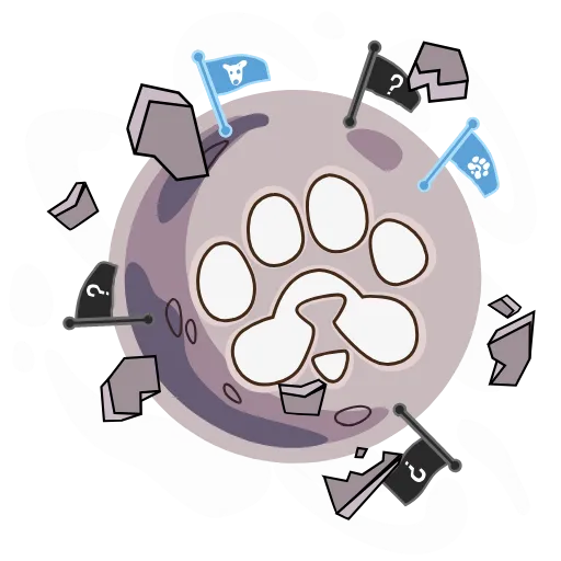 👣 Эмодзи «PAWS» для Telegram