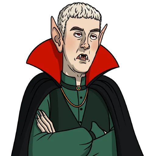 🧛‍♂️ Стикер «PCHK» для Telegram