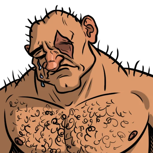 😢 Стикер «PCHK» для Telegram