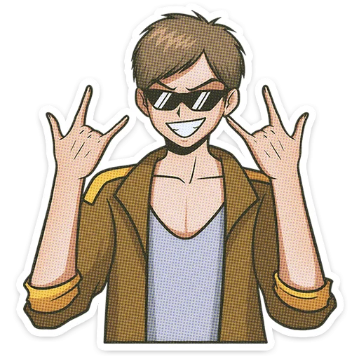 🌟 Стикер «Мир! Дружба! Жвачка!» для Telegram