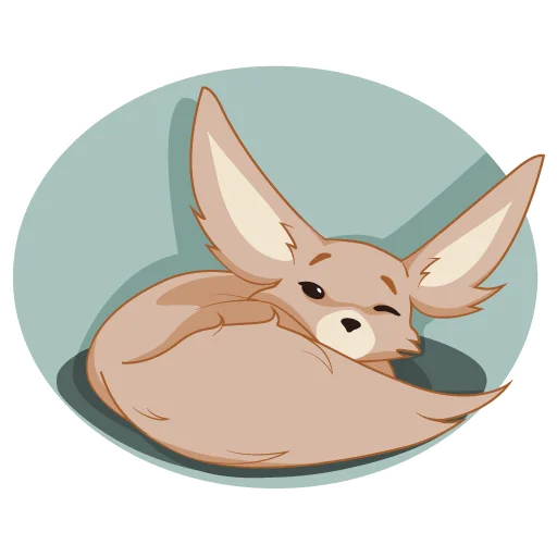 😴 Стикер «Персик и Олуша» для Telegram