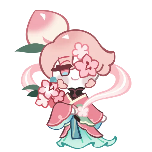 🤩 Стикер «Peach Blossom Cookie» для Telegram