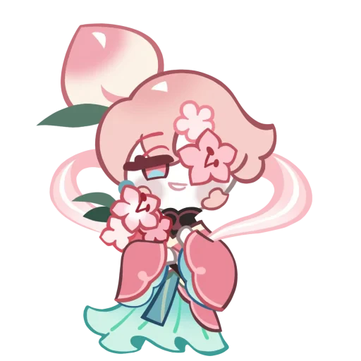 🤩 Стикер «Peach Blossom Cookie» для Telegram