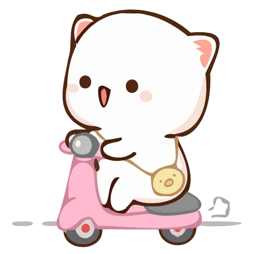 🛵 Стикер «Peach Goma Cats» для Telegram