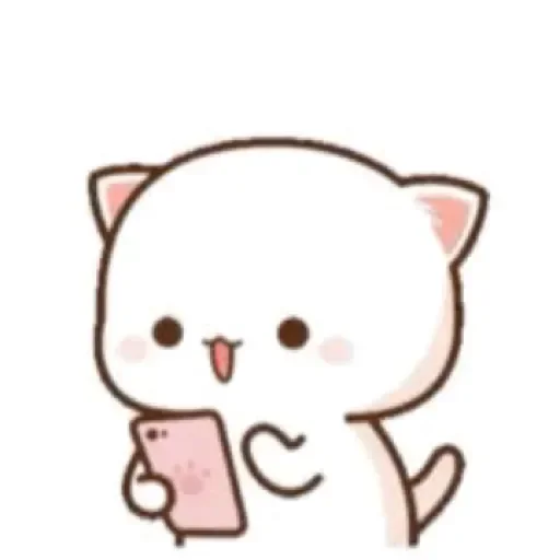 💟 Стикер «Mochi Mochi Peach Cat» для Telegram