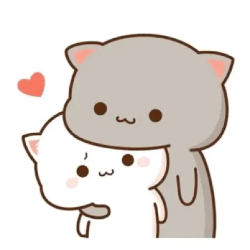 Стикерпак Mochi Mochi Peach Cat для Telegram