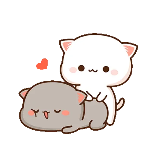 💟 Стикер «Mochi Mochi Peach Cat» для Telegram