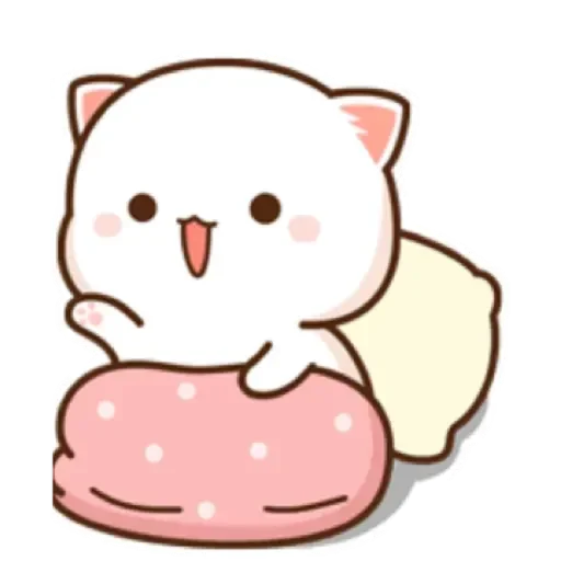 💟 Стикер «Mochi Mochi Peach Cat» для Telegram