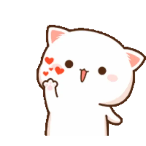 💟 Стикер «Mochi Mochi Peach Cat» для Telegram