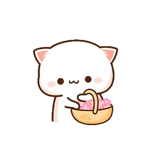 💟 Стикер «Mochi Mochi Peach Cat» для Telegram