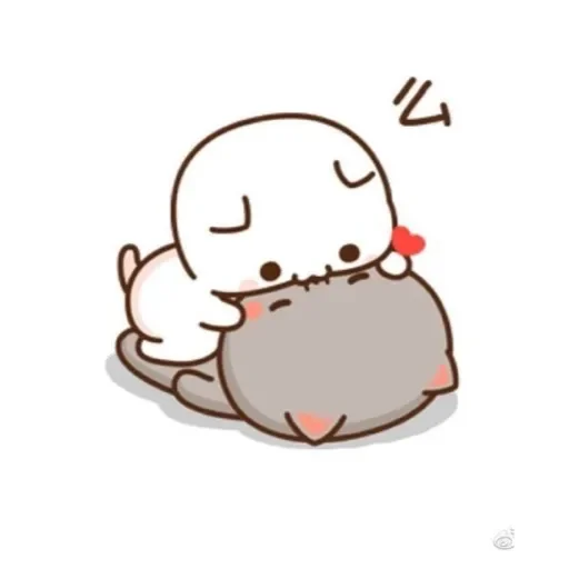 💟 Стикер «Mochi Mochi Peach Cat» для Telegram