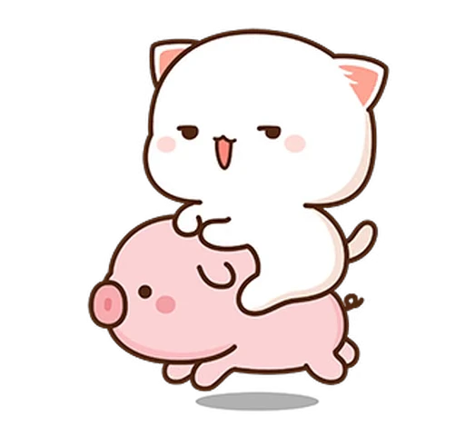 Стикерпак Peach and Goma 10 для Telegram