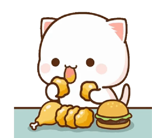 🍔 Стикер «Peach and Goma 12» для Telegram