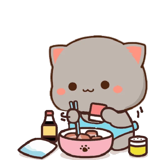 🧑‍🍳 Стикер «Peach and Goma 12» для Telegram
