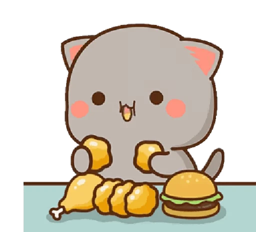 🍔 Стикер «Peach and Goma 12» для Telegram
