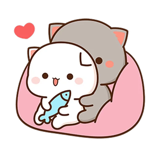 ❤️ Стикер «Peach and Goma 15» для Telegram