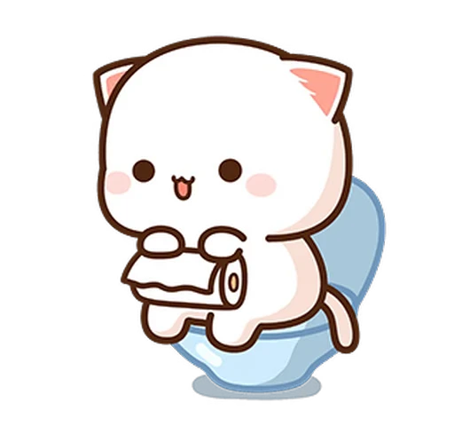🚽 Стикер «Peach and Goma 15» для Telegram