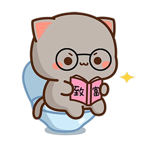 📕 Стикер «Peach and Goma 15» для Telegram