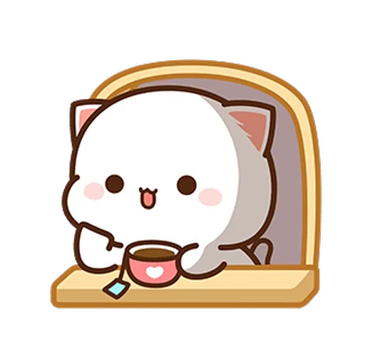 ☕️ Стикер «Peach and Goma 15» для Telegram