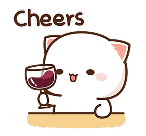🍷 Стикер «Peach and Goma 15» для Telegram