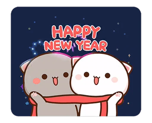 🎄 Стикер «Peach and Goma 16» для Telegram