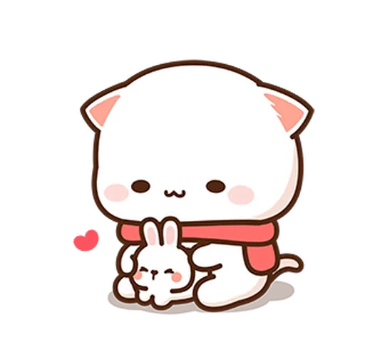 ❤️ Стикер «Peach and Goma 16» для Telegram