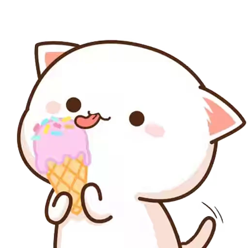 🍦 Стикер «Peach and Goma 20» для Telegram