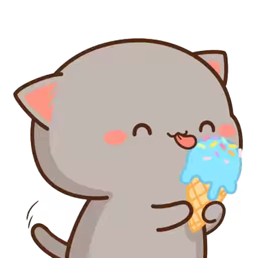 🍦 Стикер «Peach and Goma 20» для Telegram