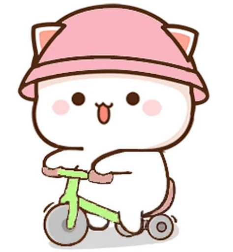 🚲 Стикер «Peach and Goma 20» для Telegram