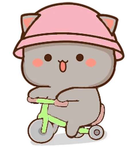 🚲 Стикер «Peach and Goma 20» для Telegram