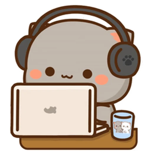 🎧 Стикер «Peach and Goma 21» для Telegram