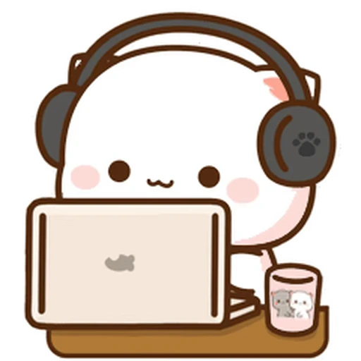 🎧 Стикер «Peach and Goma 21» для Telegram