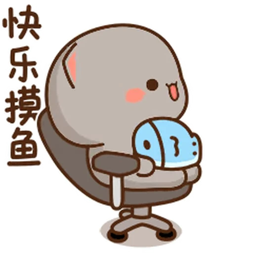 😵‍💫 Стикер «Peach and Goma 21» для Telegram
