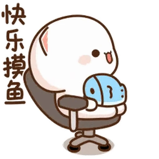 😵‍💫 Стикер «Peach and Goma 21» для Telegram