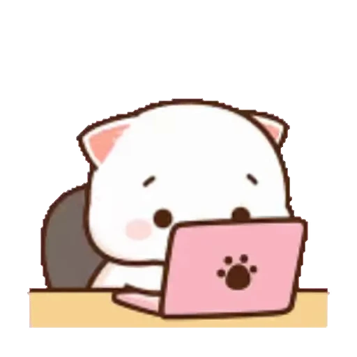 ❔ Стикер «Peach and Goma» для Telegram