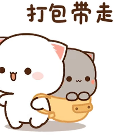 🎒 Стикер «Peach and Goma» для Telegram