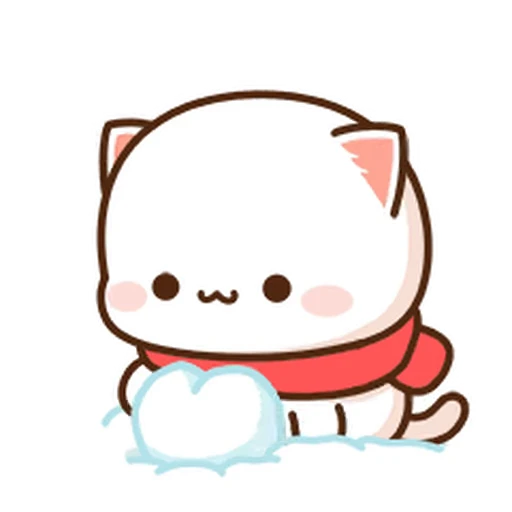 ❄️ Стикер «Peach and Goma» для Telegram
