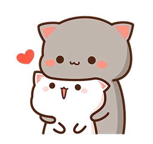 ❤️ Стикер «Peach and Goma 2» для Telegram