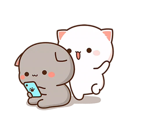 ❤️ Стикер «Peach and Goma 4» для Telegram