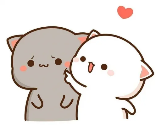 🙂‍↔️ Стикер «Peach and Goma» для Telegram