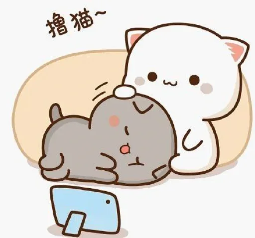 🥱 Стикер «Peach and Goma» для Telegram