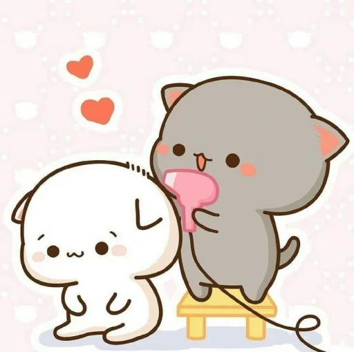 😘 Стикер «Peach and Goma» для Telegram