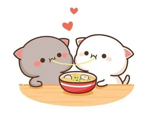 🥰 Стикер «Peach and Goma» для Telegram